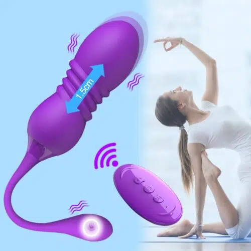 Jeu d'esprit Thrusting Vibe (Purple) Vibrator Sex Toy Adult Luxury