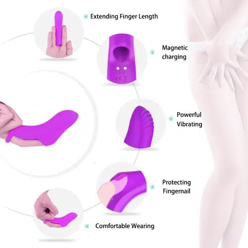 Magic Finger with Remote Control Finger Vibrator (Purple) Adult Luxury