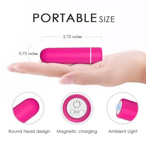 Magic Unisex Bullet Remote-Control Vibrator ( Pink) Adult Luxury