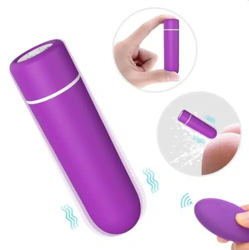 Magic Unisex Bullet Remote-Control Vibrator ( Purple) Adult Luxury