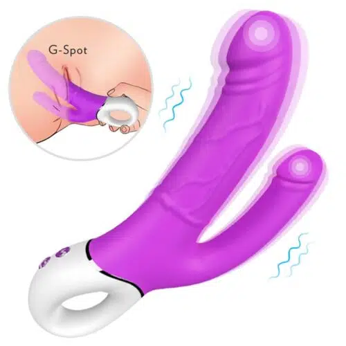 Magnetic Double Deluxe ™ G-spot, Clitoral and/ or Anal Vibrator