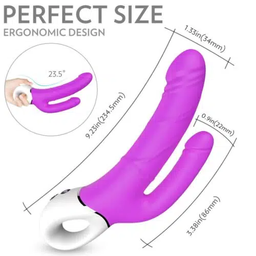 Magnetic Double Deluxe  G-spot, Clitoral and/ or Anal Vibrator  Adult Luxury
