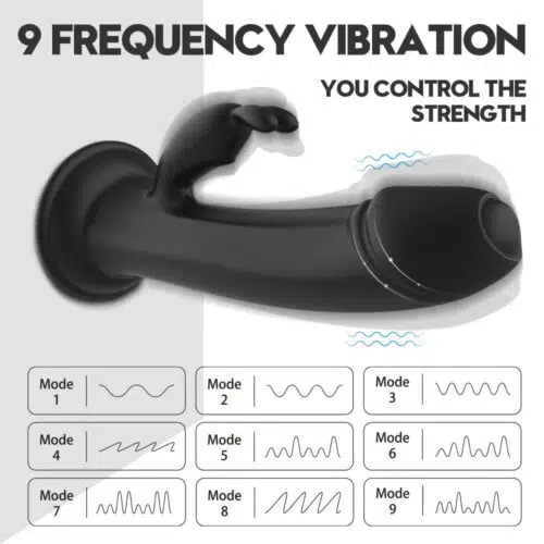 Satisfy Magic Rabbit Vibrator Dildo Black Vibration Modes Adult Luxury