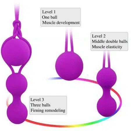 Medical Kegel Ball Kit (Purple) Adult Luxury