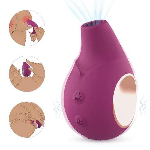 Odyssey Bio Air Vibe® 2 in 1 Vibrator Pink How To Use Adult Luxury
