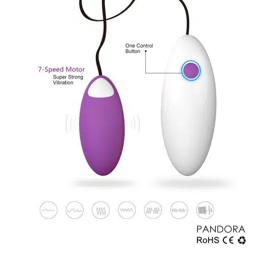 Pandora (Purple) Vibrating Anal Kegel Ball Adult Luxury