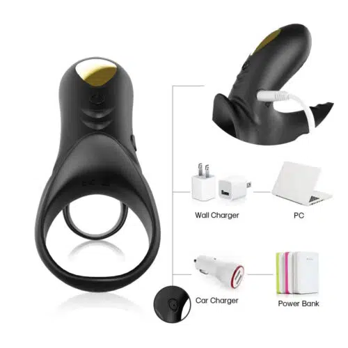 Performance Plus Couples Cock Ring USB Charged Vibrator Adult Luxury