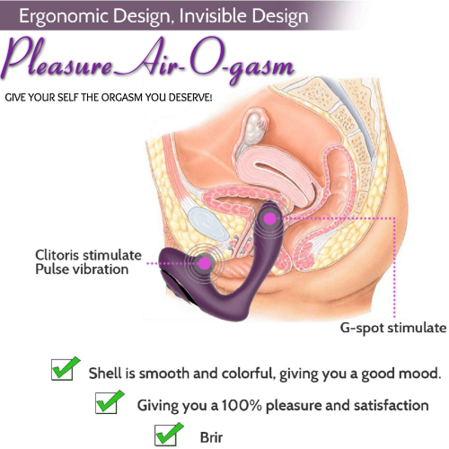 Pleasure Air-O-gasm ( Purple) Pulsing Air Vibrator Adult Luxury
