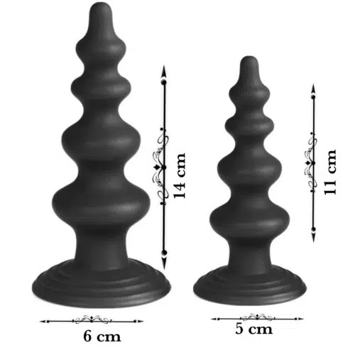 Premium Silicone Suction Anal Tower Sex Plug Adult Luxury
