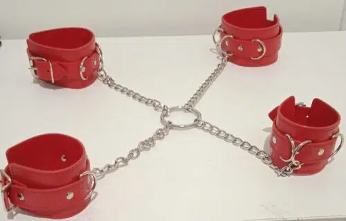 Pure Seduction - Hands & Feet Cuffs With Chain Adult Luxury