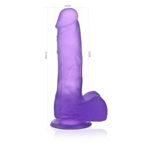 Purple Erotic Pleasure Dildo (17.5 cm x 3.5 cm) Adult Luxury