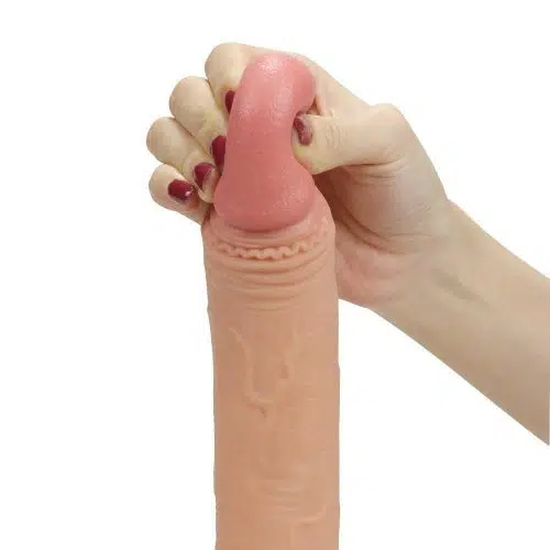 Realistic Penis Extender Hollow Sleeve Dildo 8.0'' Adult Luxury