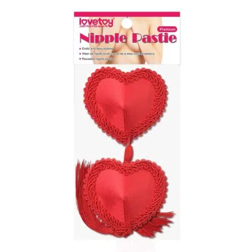 Reusable Red Heart Tassels Nipple Pasties Adult Luxury