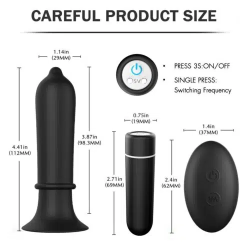 Rocket Bullet Vibrating Butt Plug Adult Luxury