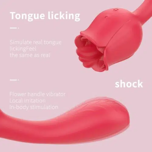 Rose Licking Vibrator Sex Toy For Women Adult Luxury