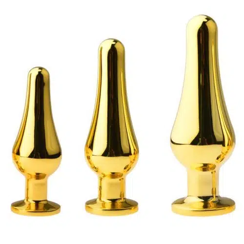 Royal Gold Butt Plug Set Adult Luxury