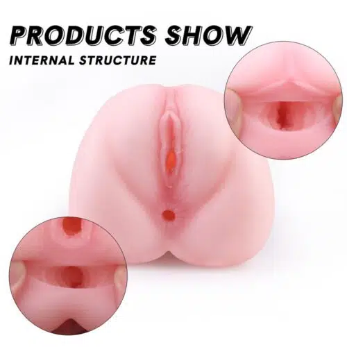 Double Penetration Masturbator Sex Toy For Men Adult Luxury