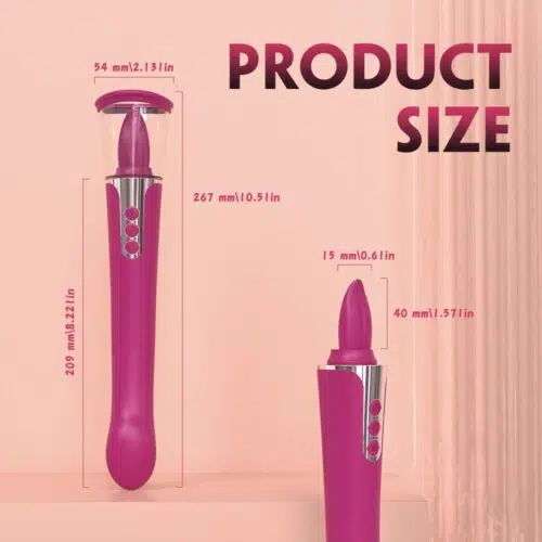 Cleopatra Licking Pro® 3 in 1 BioAir Licking Vibrator Adult Luxury