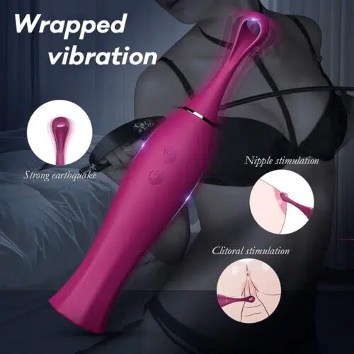 The Goddess" Wand Flickering Clitoral Vibrator Adult Luxury
