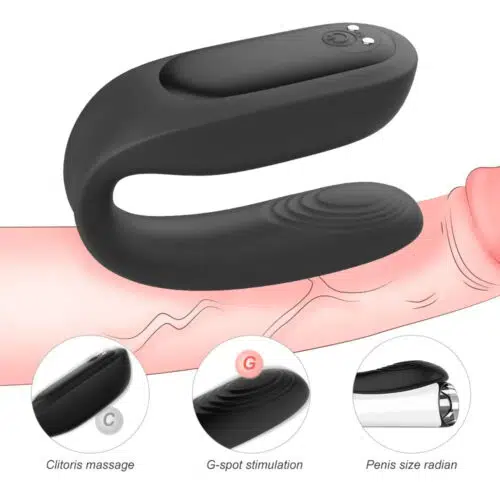 Vibe-Us Couples Remote Vibrator Black Different Vibration Spots Adult Luxury