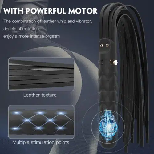 2 in 1 Sexual Desire Vibrating Whip Adult Luxury