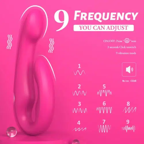 Zerona Double Pleasures 9 Vibration Methods (Pink) Adult Luxury