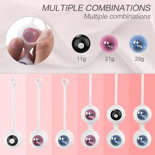 Apocalyptic Couples Remote Controlled Vibrating & Kegel Balls Adult Luxury