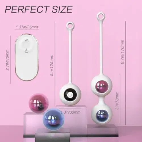 Apocalyptic Couples Remote Controlled Vibrating & Kegel Balls Adult Luxury
