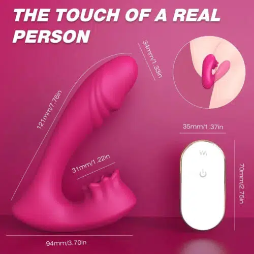 The One And Only 3 in 1 Licking Bio Air Vibrator (Pink) Size Adult Luxury