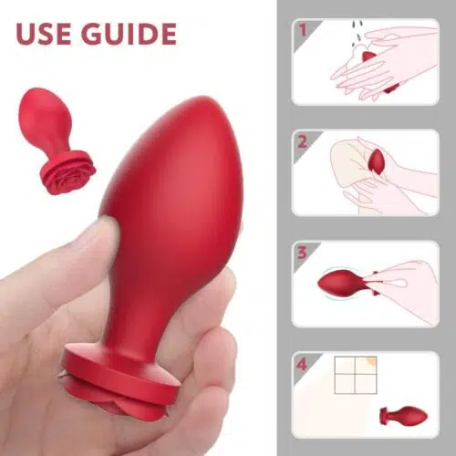 La' Rosa Anal Butt Plug Set (Red) Adult Luxury
