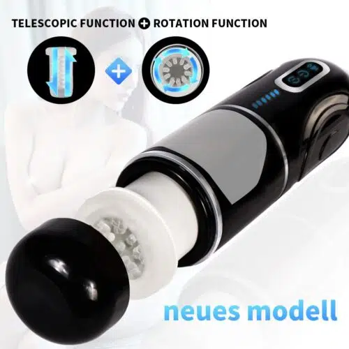 Master- Bot Automatic Telescopic Rotating Masturbator Sex toy Adult Luxury