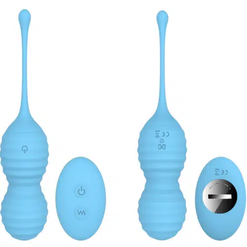 Seductive Kegel Ball & Couples Vibrator (Blue) Adult Luxury