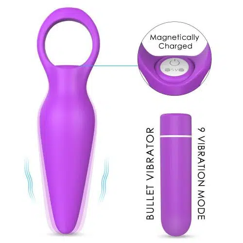Slick 4 in 1 Vibrator (Purple) Adult Luxury