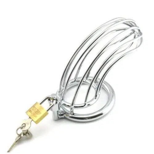 Stainless Steel Cock Cage Chasity Adult Luxury