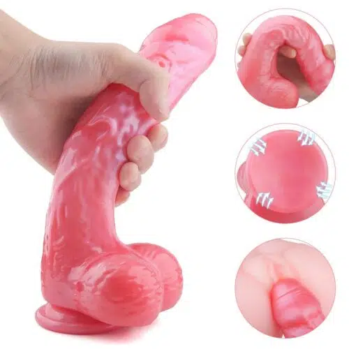 Stimilation Dildo Sex Toy (21cm x4.6cm)(Pink) Adult luxury