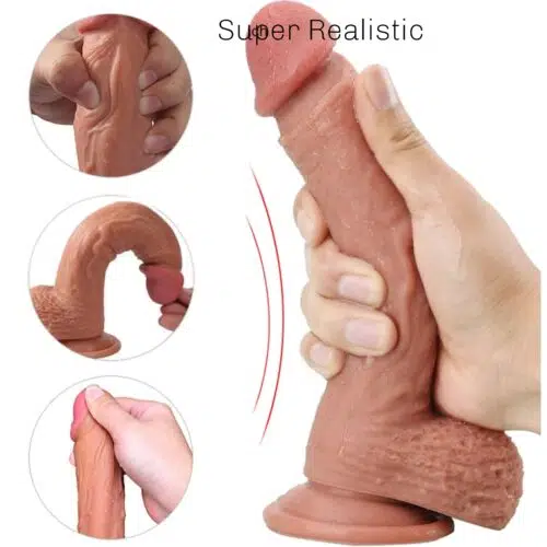 Superhuman:Realistic Dildo With Strap On Harness Realistic Feel Adult Luxury