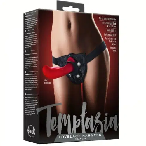 TEMPTASIA LOVELACE STRAP-ON HARNESS - BLACK Box Adult Luxury 2