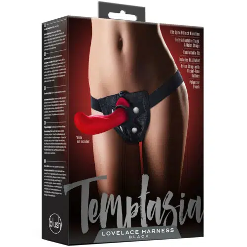 TEMPTASIA LOVELACE STRAP-ON HARNESS - BLACK Box Adult Luxury