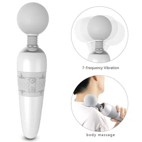 The Elegance Smart Wand (White & Silver) Sex Wand Adult Luxury