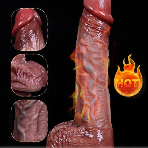 The Preformer Humalike Realistic Thrusting Heating Dildo Realistic Penis Texture Adult Luxury