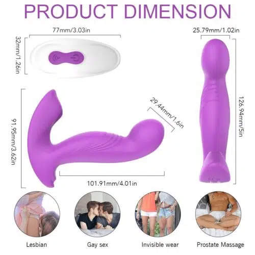 Stimilations® 360° Couples Vibrator Sex Toy (Purple) Adult Luxury
