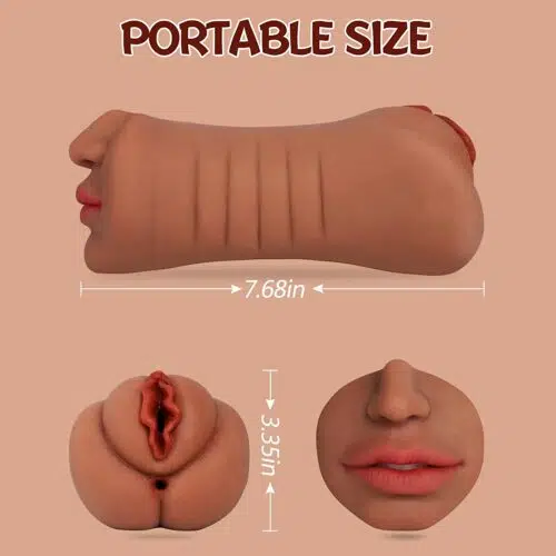 Tripple Satisfaction Masturbator ( Mouth, Anal & Vagina) Pocket Pussy Sex Doll Adult Luxury