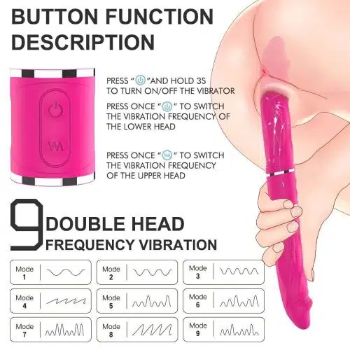 Unisex Dual Sided Dildo With Remote Control Adult Luxury