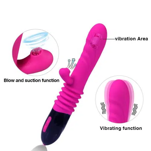 V.I.P Sucking Blowing Thrusting Vibrator Adult Luxury