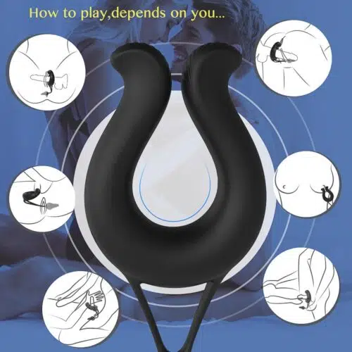 Vibrating Cock Ring Prostate Massager Adult Luxury