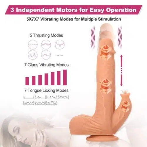 Vibrating Double Fun Dildo with Remote Control Adult Luxury