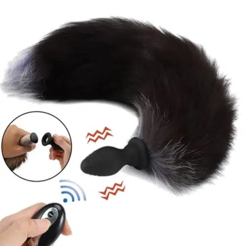 Vibrating Fox Tail With Remote Control Adult Luxury 