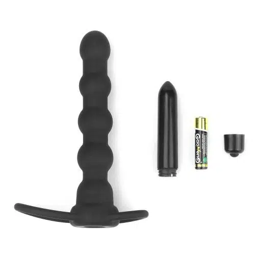 Vibrating Rock Balled Double Prober Anal Butt Plug Adult Luxury