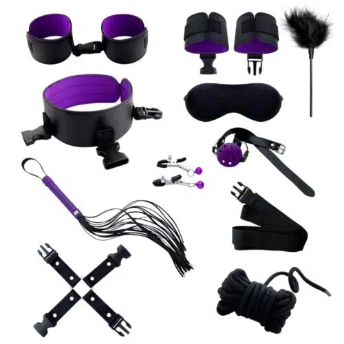 NSINK Luxury Bondage Kit (Purple & Black) Adult Luxury