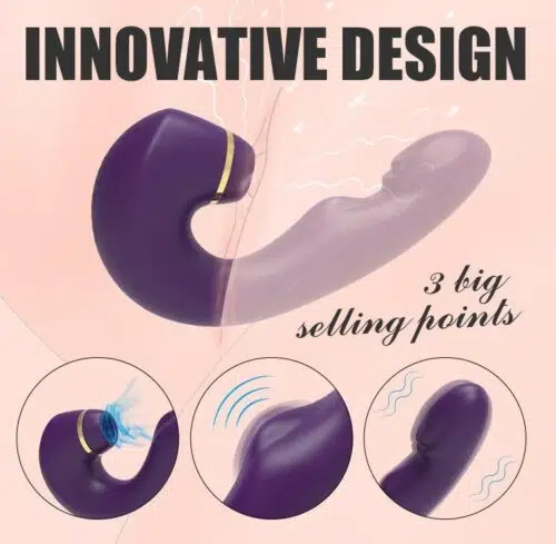 The Performer Pro 3 in 1 Sucking Vibrator Adult Luxury